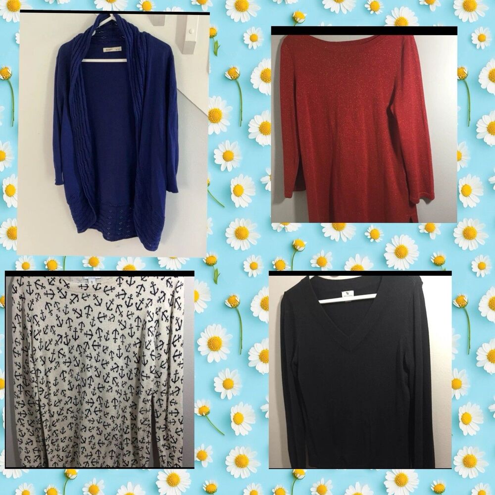Bundle Of 4 Women's Sweater Cardigan Old Navy Worthington